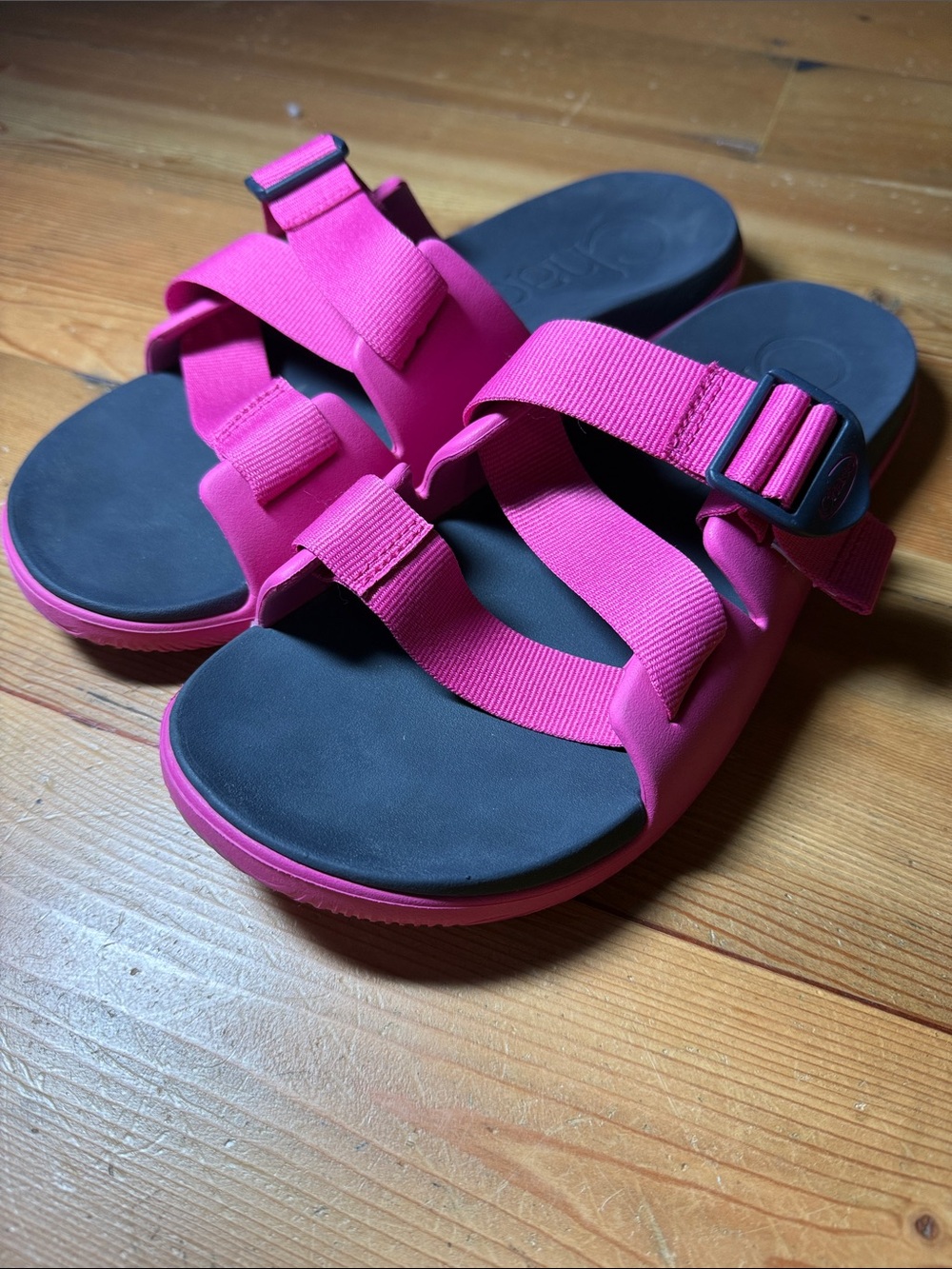 Chaco Women's CHILLOS Slide Sandal, Pink and Gray , 11( M) US